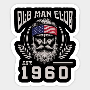 Old Man Club EST 1960 Sticker